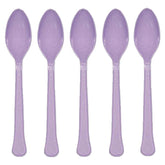 Plastic Spoon Set, Purple